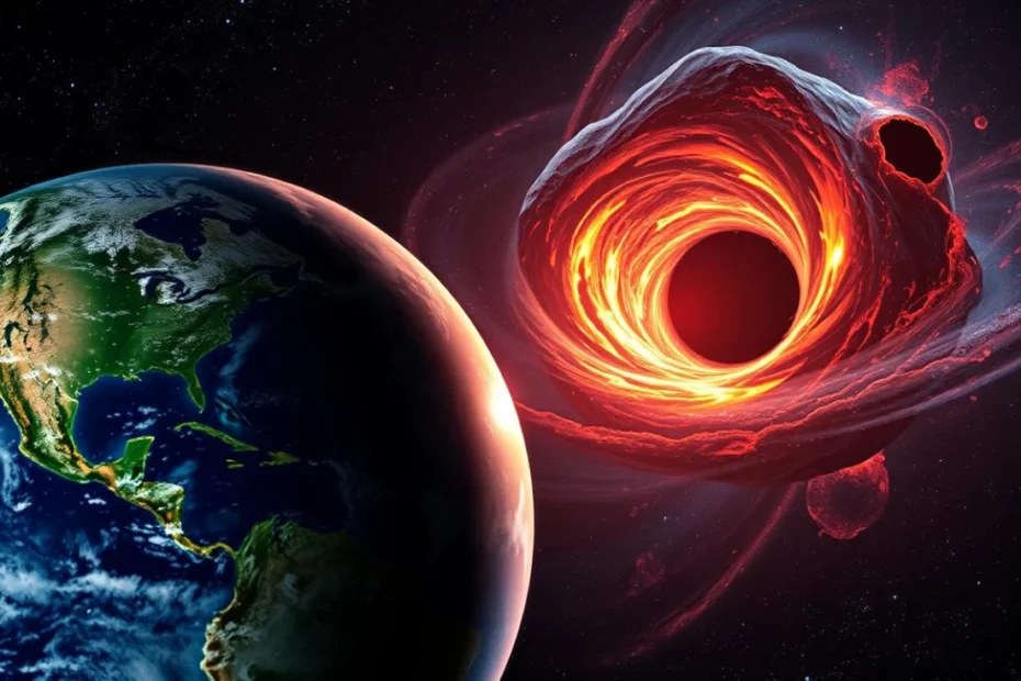 Buracos negros podem destruir a terra