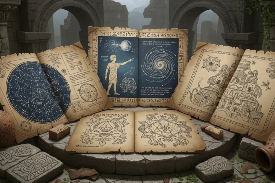 Manuscritos antigos cheios de enigmas